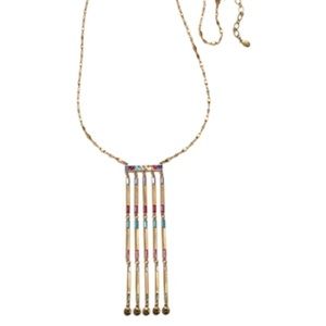 NWT SEQUIN Rainbow Mosaic Shimmy Necklace